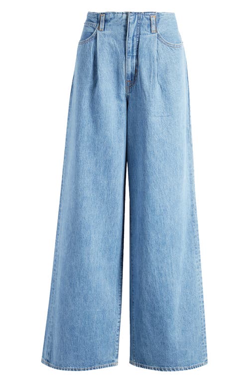 Slvrlake Taylor Pleated Wide Leg Jeans In Last Dance