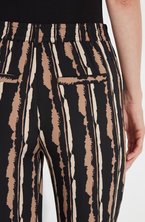 Shop Lyssé Renee Stripe Wide Leg Stretch Woven Pants In Intermission Stripe