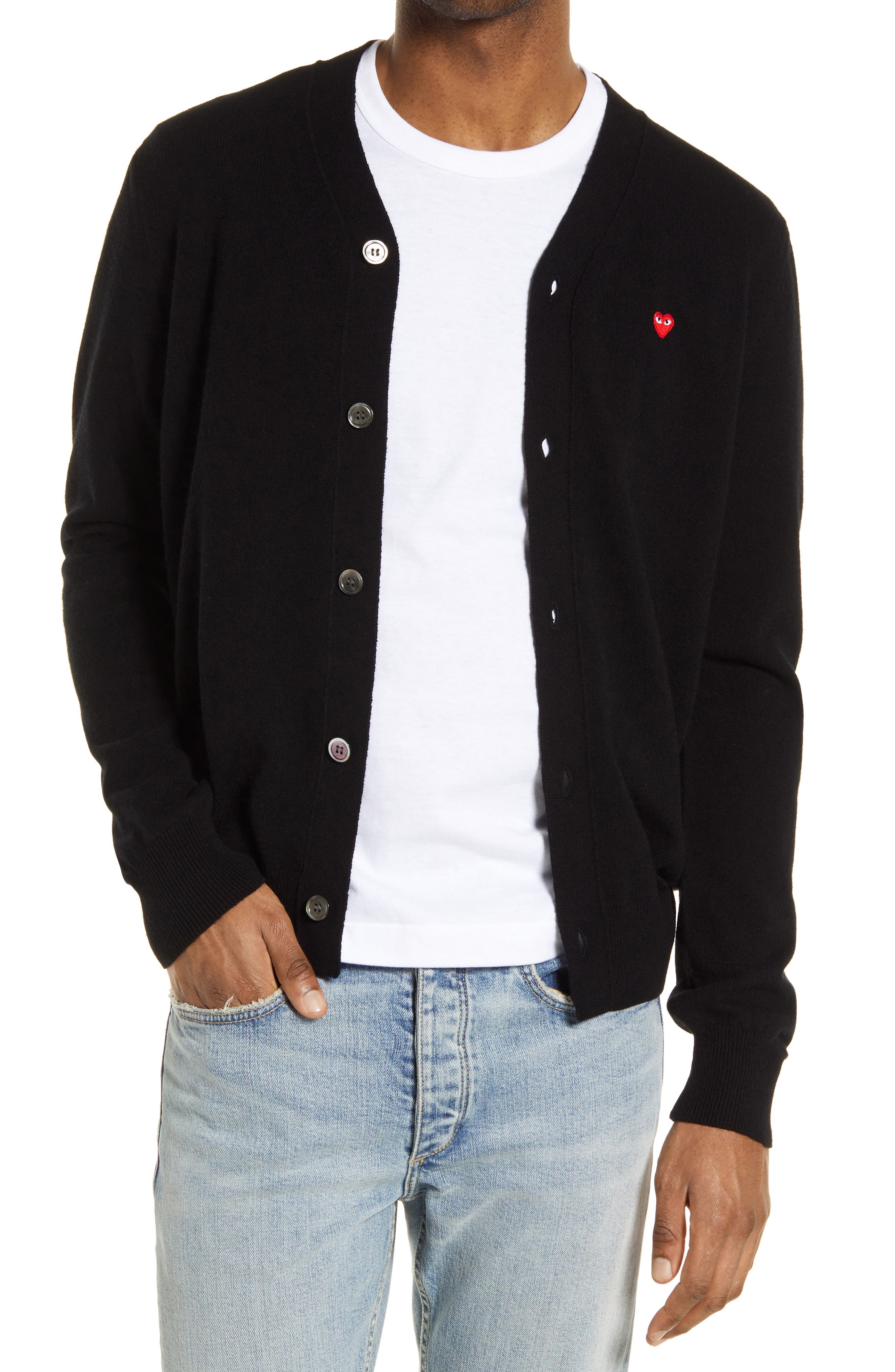 comme de garcon cardigan