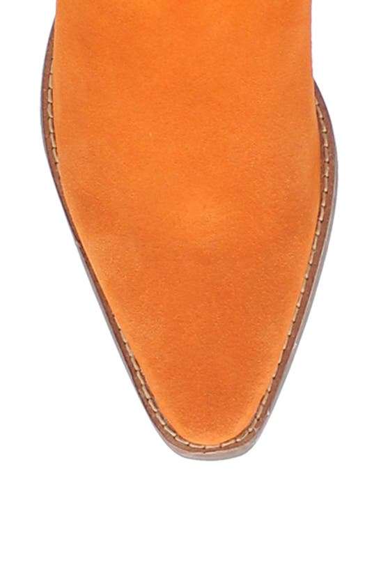 Dingo Day Dream Fringe Embroidered Western Boot In Orange