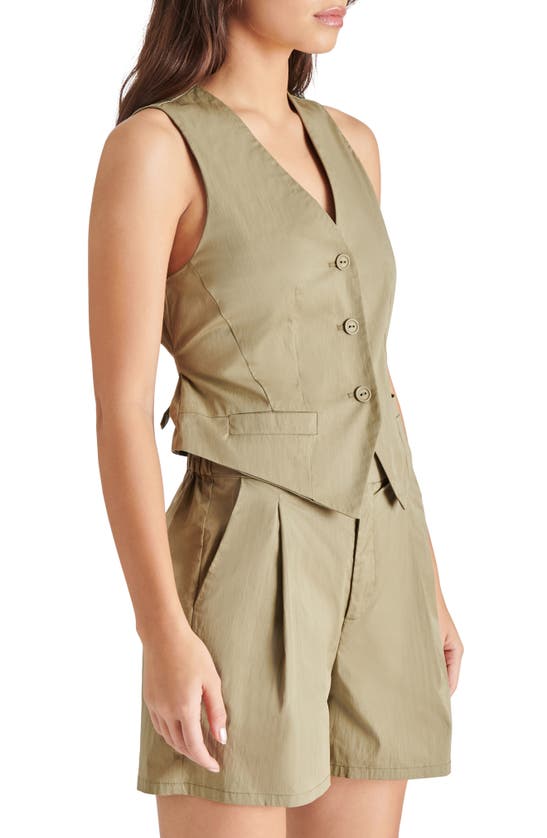 Shop Steve Madden Maribel Vest In Olive