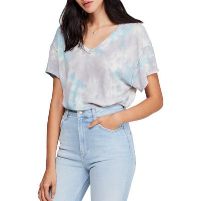 Free People All Mine Tie Dye Tee, Grey