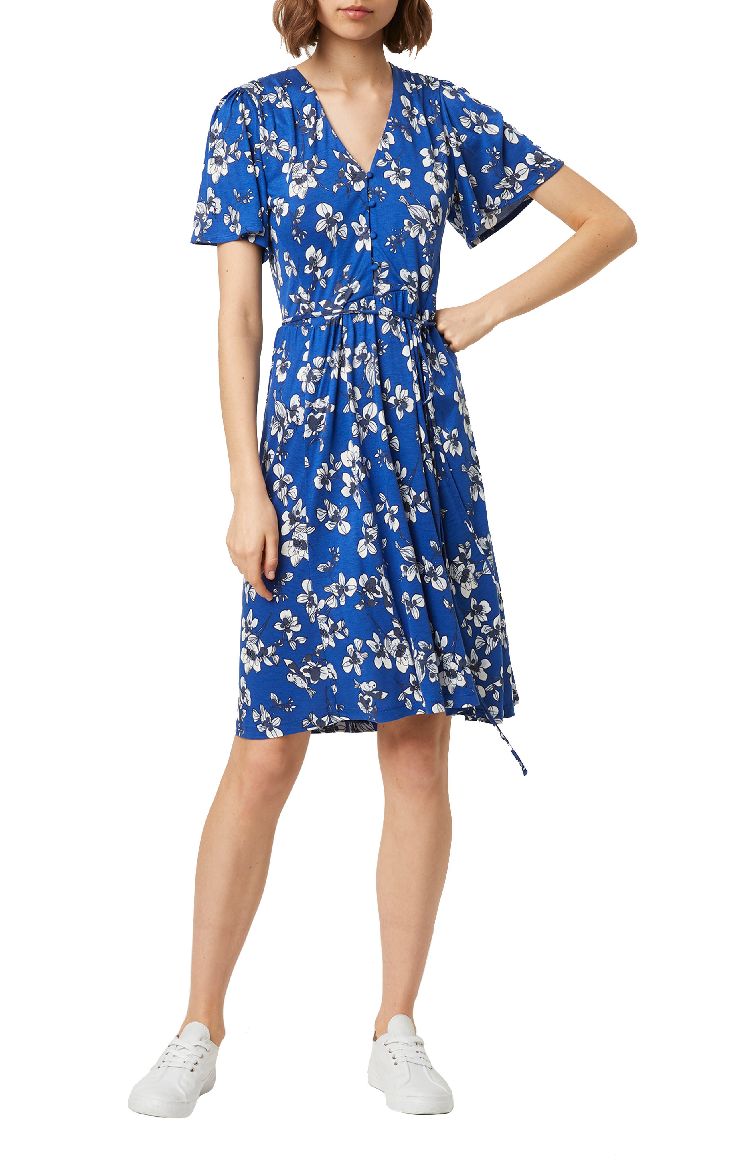 french connection blue floral dress