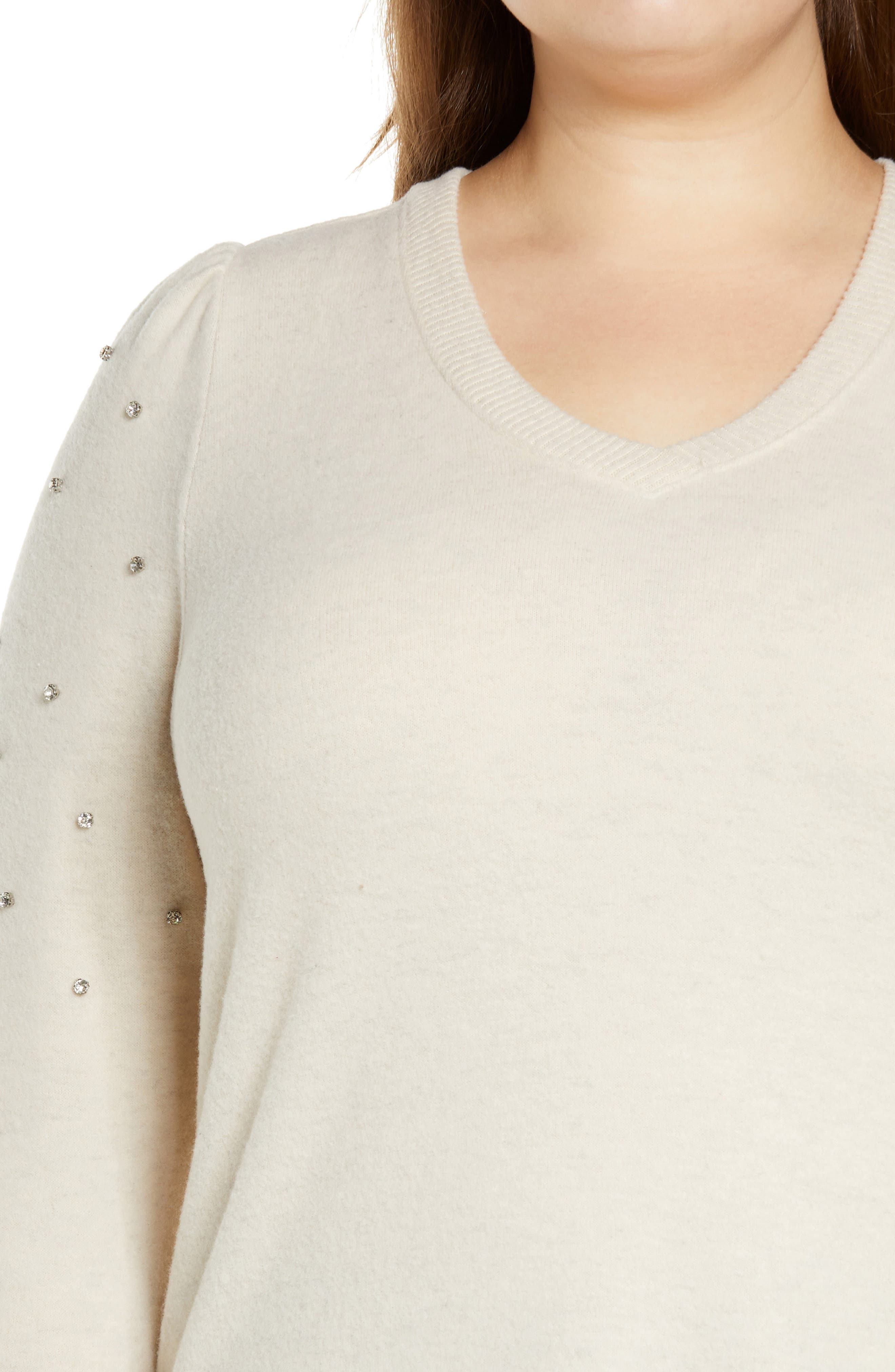 rhinestone embellished sweaters