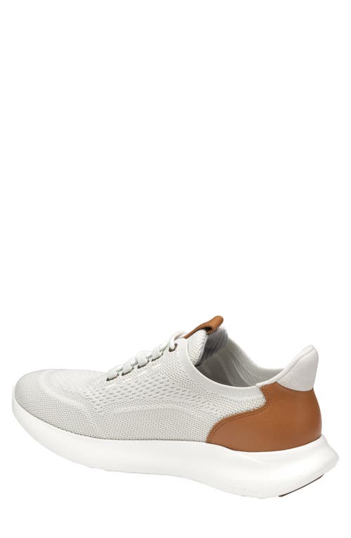 Johnston & Murphy Amherst 2.0 Knit Plain Toe Sneaker In White Knit