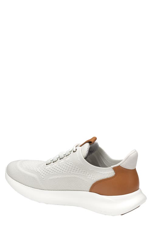 Shop Johnston & Murphy Amherst 2.0 Knit Plain Toe Sneaker In White Knit