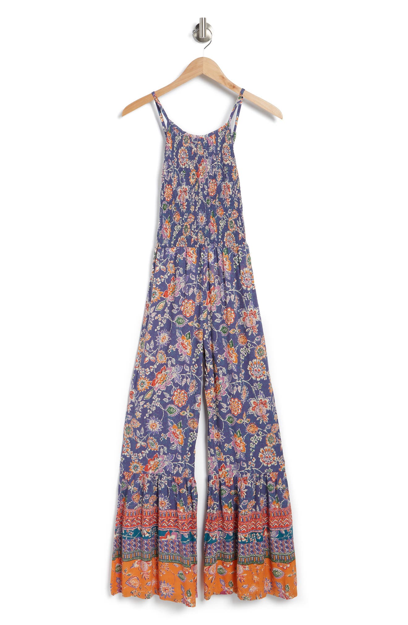 angie floral wide leg jumpsuit