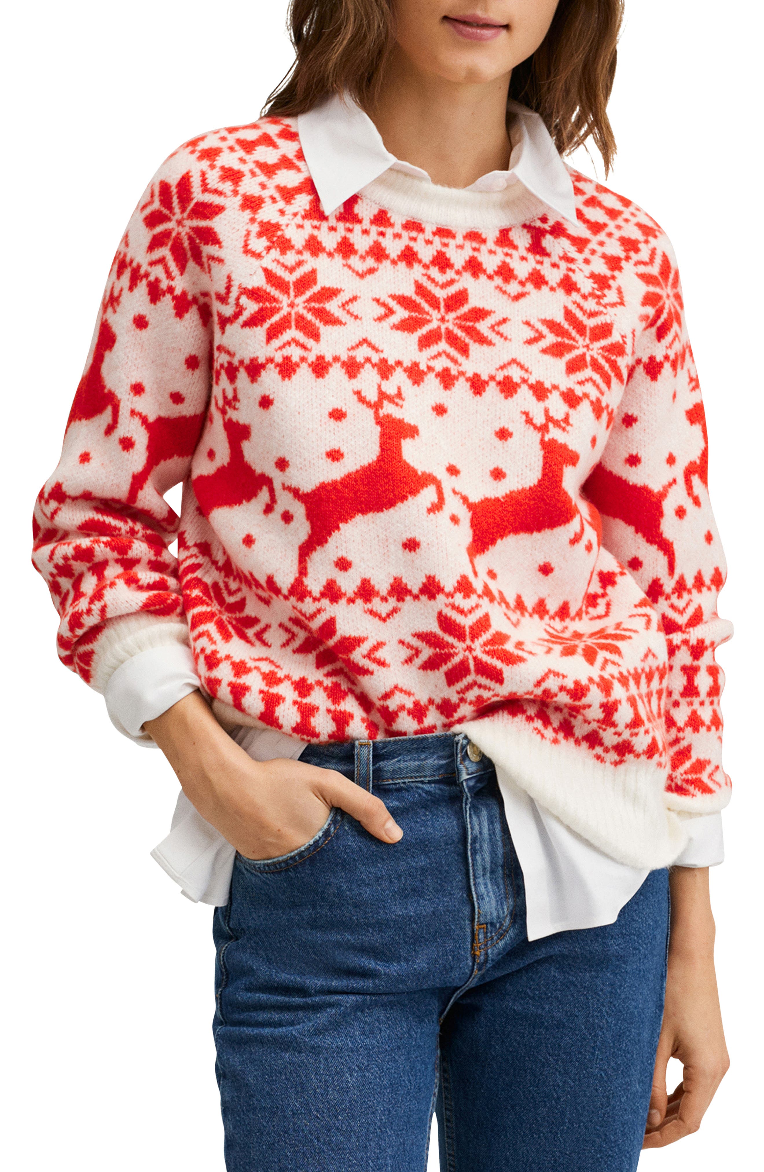 vince camuto fair isle sweater