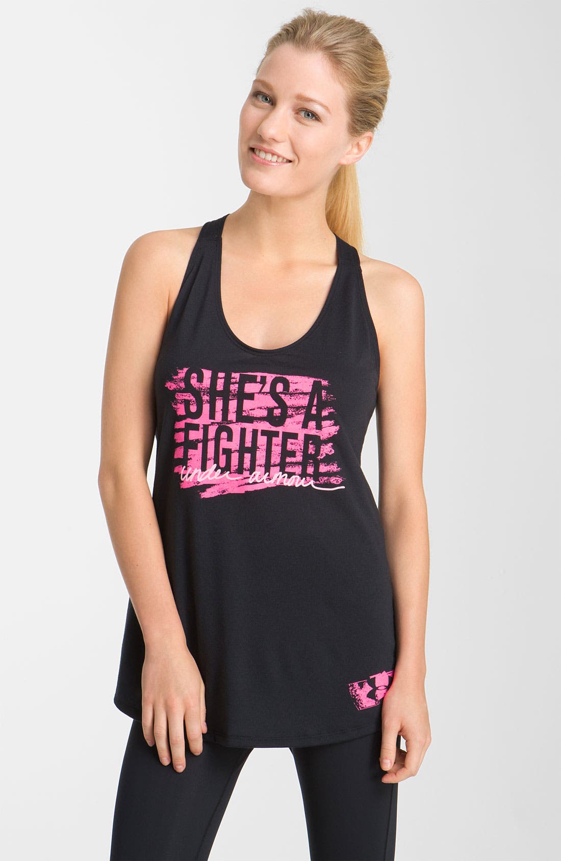 Under Armour 'Power in Pink She's a Fighter' Tank Nordstrom