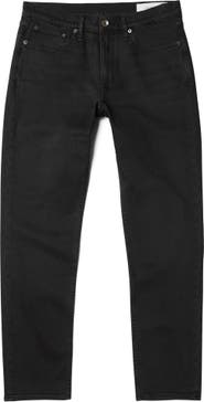 Fit 2 - Black: Slim Fit Black Authentic Stretch Jean