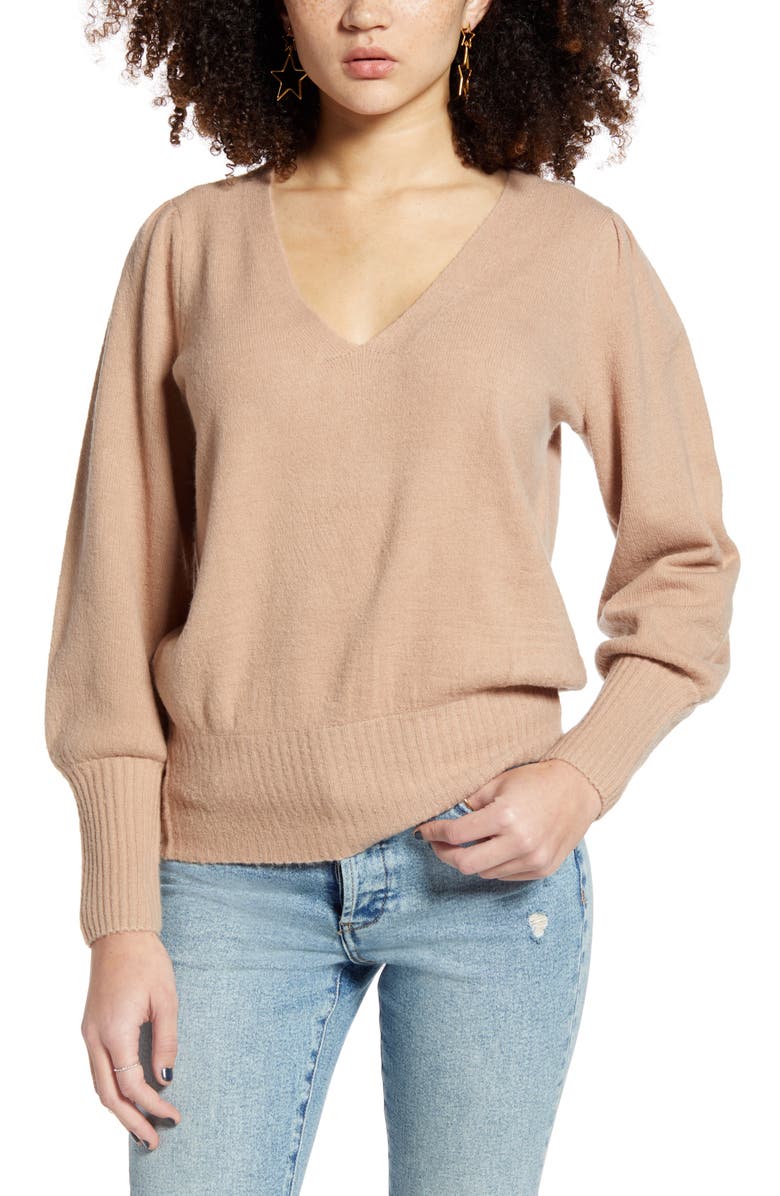 All In Favor Balloon Sleeve Sweater | Nordstrom