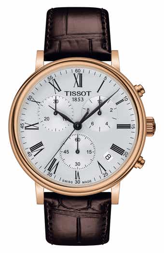 Tissot Chemin des Tourelles Powermatic 80 Leather Strap Watch