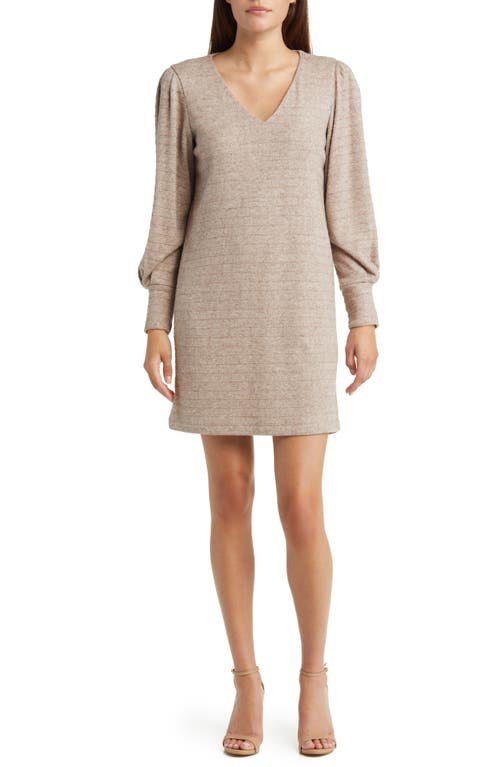 Julia Jordan Long Sleeve Sweater Minidress Oatmeal at Nordstrom,