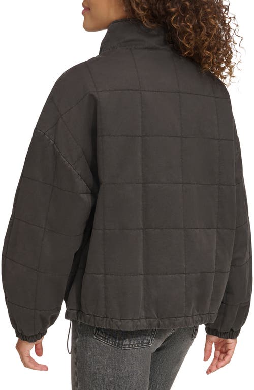 Levi's Women's Box Quilted Cotton Jacket In Charcoal