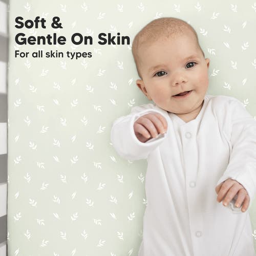 Keababies Soothe Fitted Mini Crib Sheet In Herb
