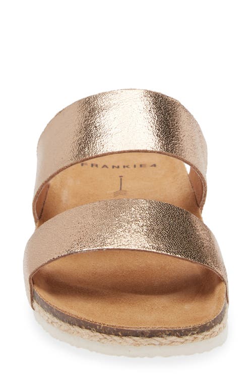 Frankie4 Maria Iii Slide Sandal In Rose Gold
