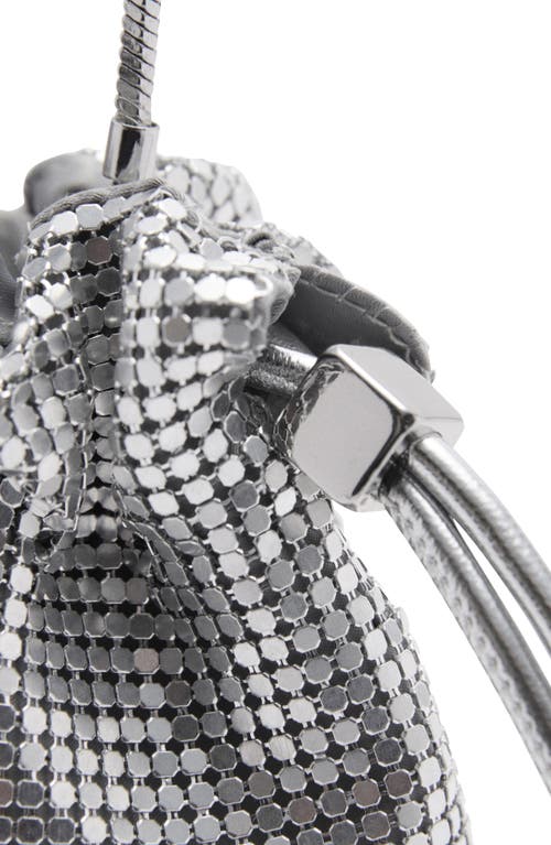 Shop Mango Chain Mail Handbag In Silver