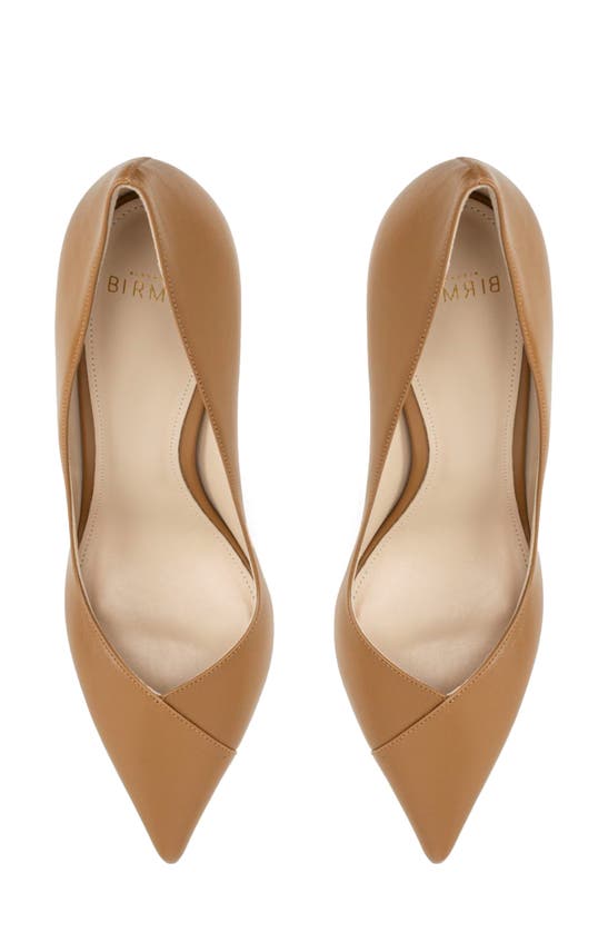 Alexandre Birman Pamela 85mm Leather Pumps In Hazel