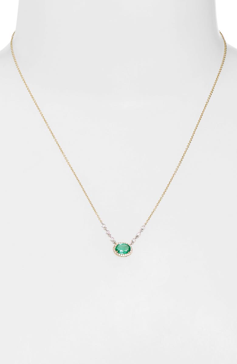 Meira T Emerald Pendant Necklace, Alternate, color,