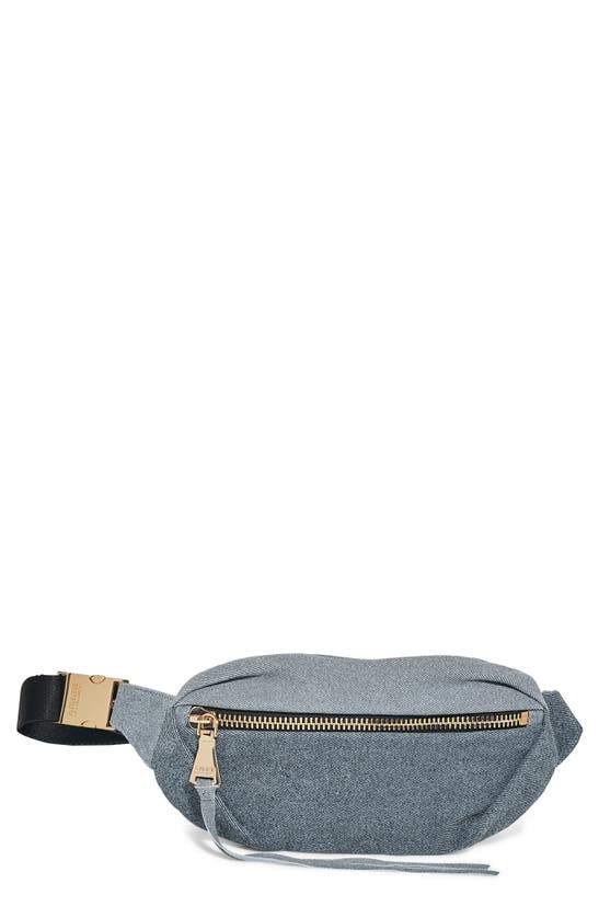 Shop Aimee Kestenberg Milan Leather Belt Bag In Denim Leather
