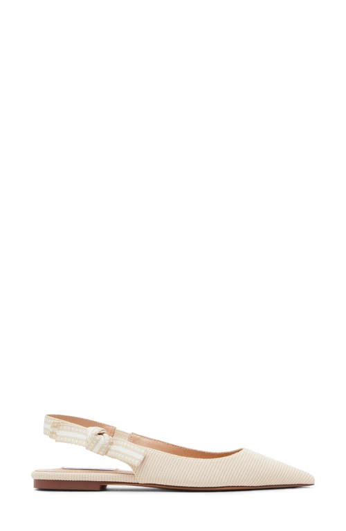 Shop Steve Madden Olsen Slingback Pointed Toe Flat In Taupe Suede