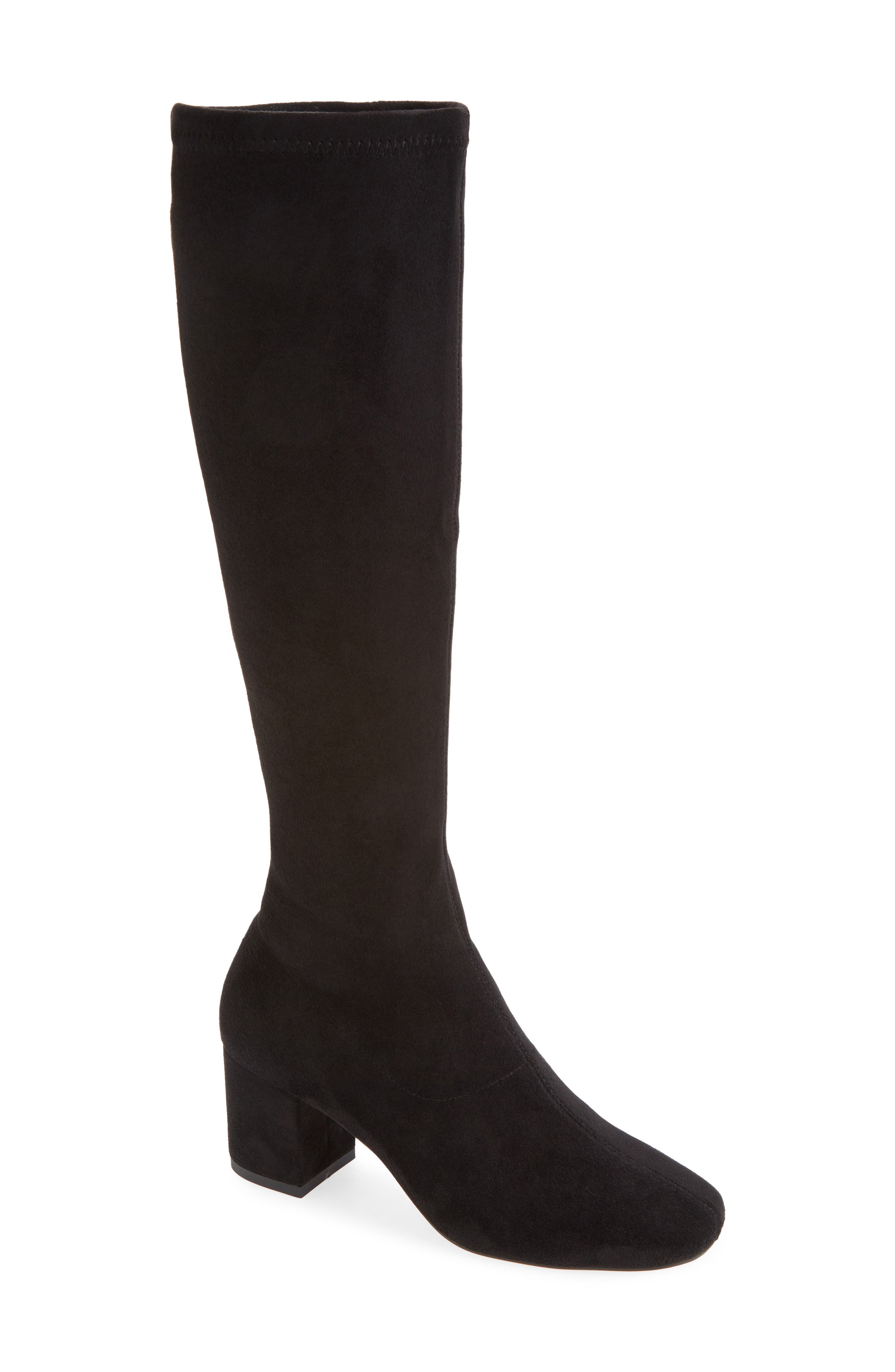 tall black boots narrow calf