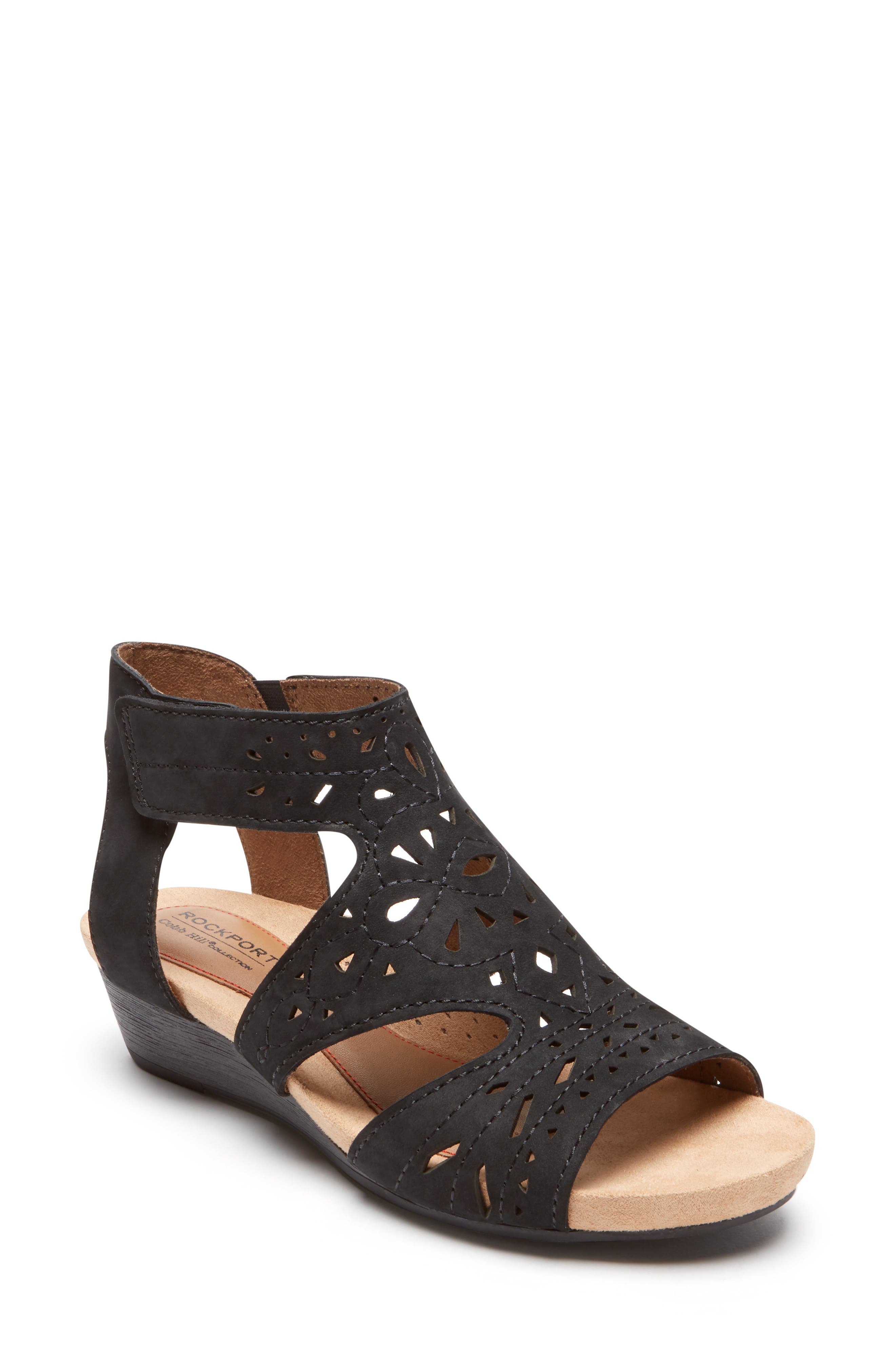 rockport cobb hill hollywood wedge sandal