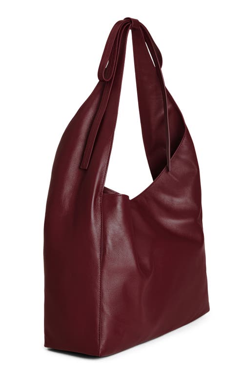 Shop Reformation Medium Vittoria Leather Tote In Cremisi