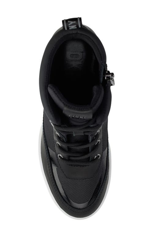 Dkny Cove Platform Wedge Bootie In Black