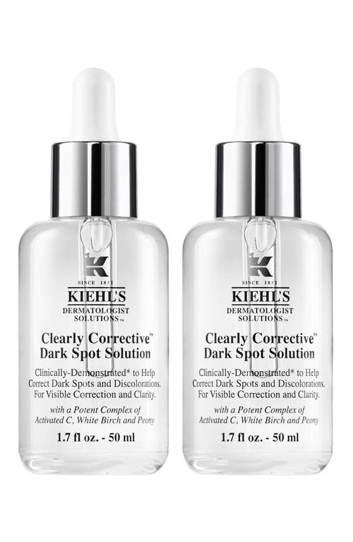 Kiehl's Since 1851 Full Size Clearly Corrective&trade; Dark Spot Solution Duo USD $168 Value