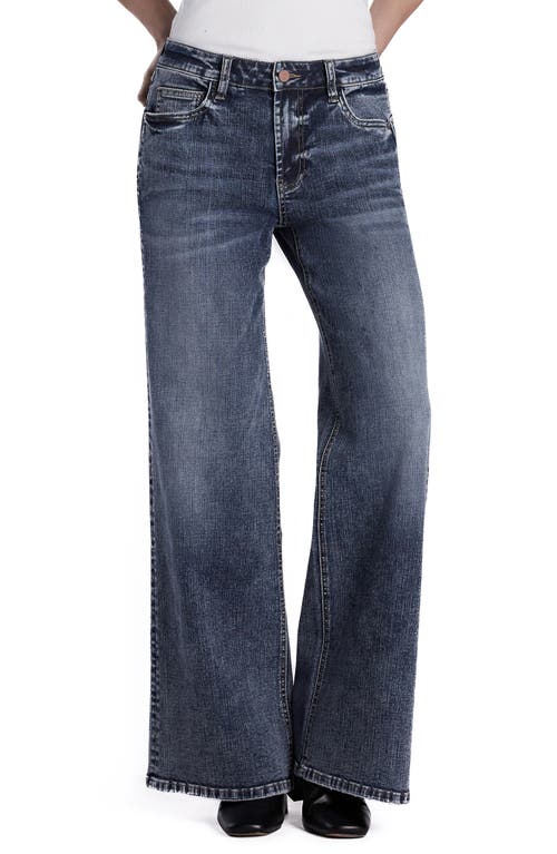 Happy Go Lucky Wide Leg Jeans in Lucky Blue