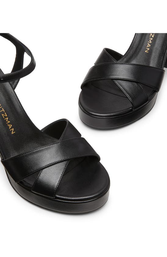 Shop Stuart Weitzman Dayna Platform Sandal In Black