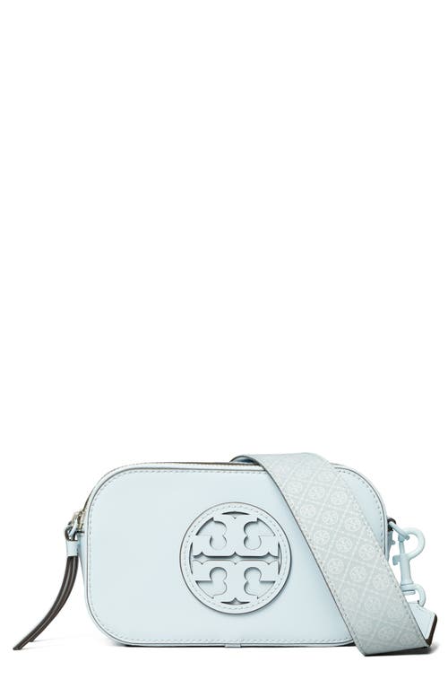 Tory Burch Mini Miller Leather Crossbody Bag in Ice Blue at Nordstrom