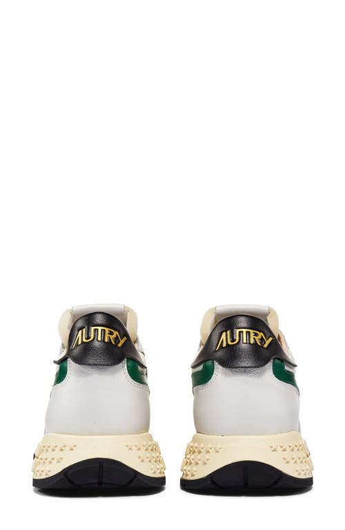 Autry Reelwind Panelled Sneakers In White/amazon
