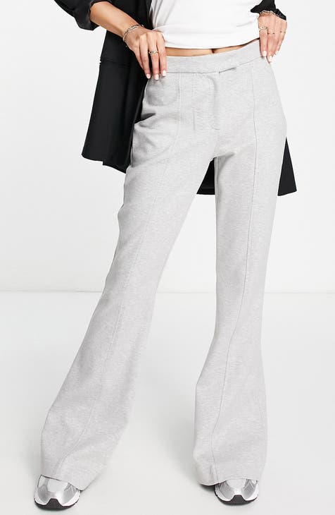 Jersey Twill Flare Trousers