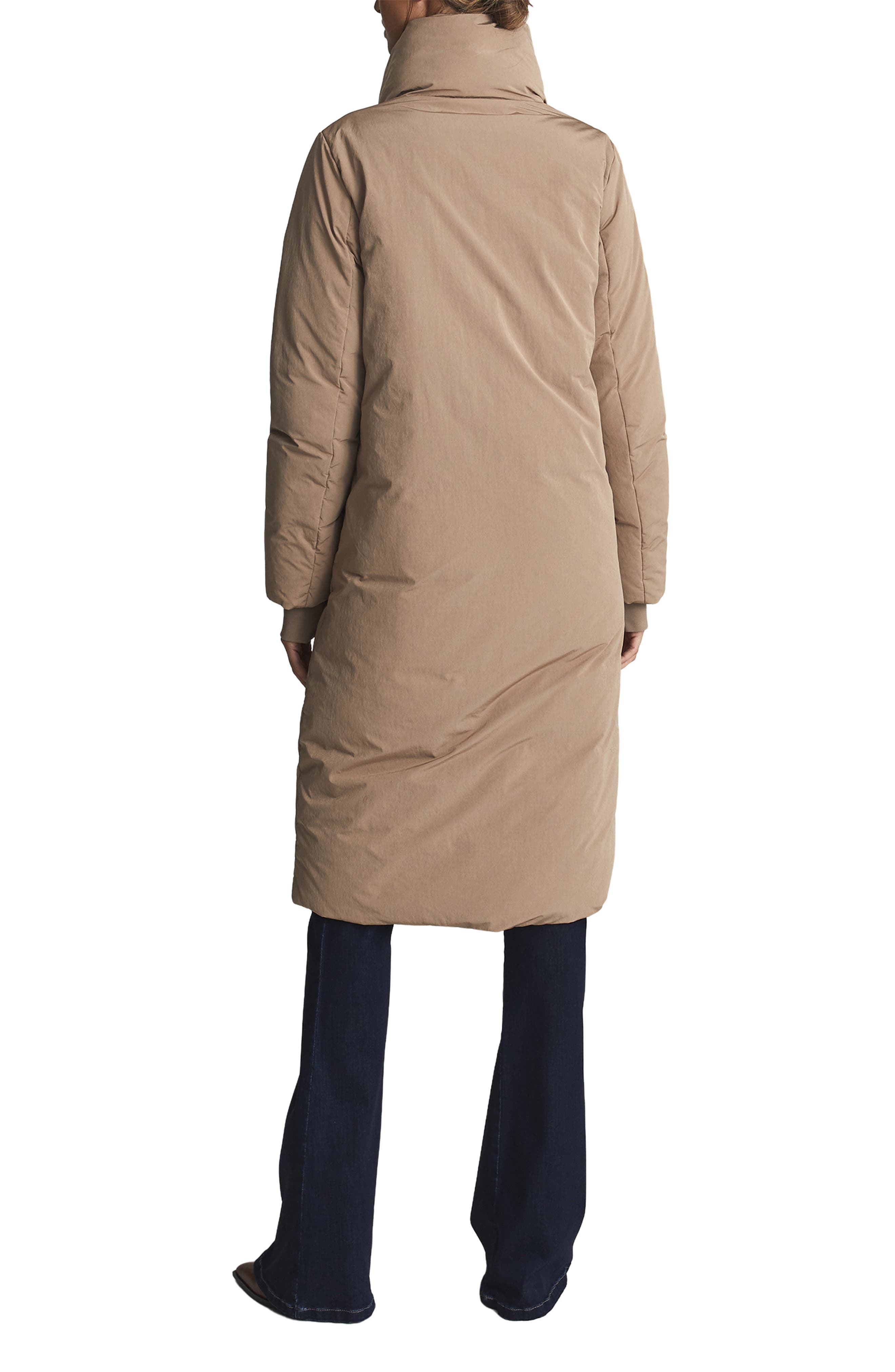 reiss longline puffer jacket