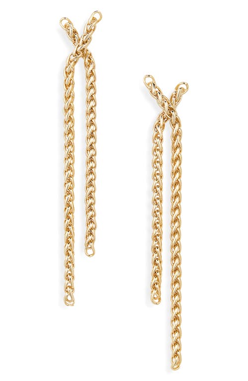 Shashi Olympia Drop Earrings in Gold at Nordstrom