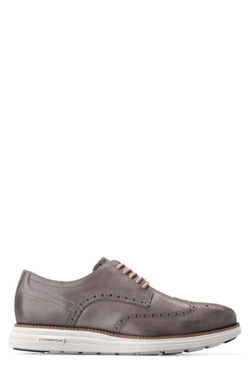 Shop Cole Haan Orignalgrand Remastered Wingtip Derby In Pavement/ivory