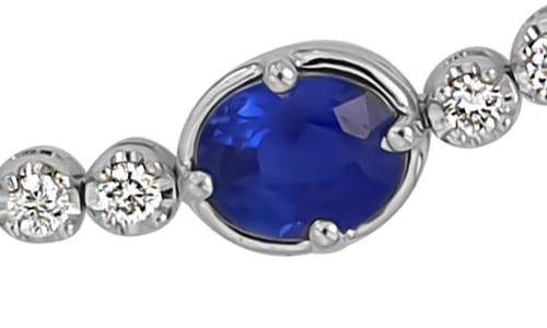 Shop Bony Levy El Mar Diamond & Sapphire Bracelet In 18k White Gold