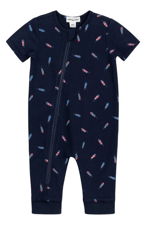 Firecracker Print Organic Cotton Romper (Baby)