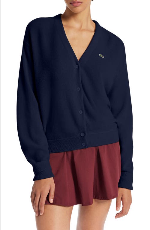 Lacoste Cashmere Blend Cardigan 166 Marine at