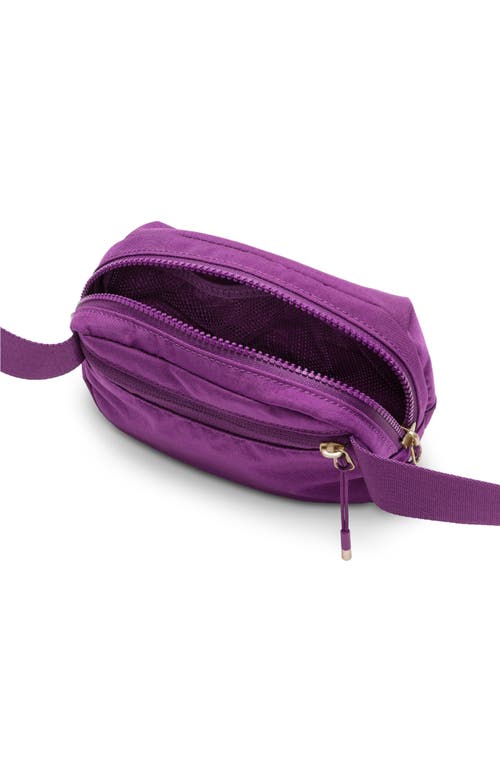 Shop Nike Aura Belt Bag In Viotech/viotech/gold Star