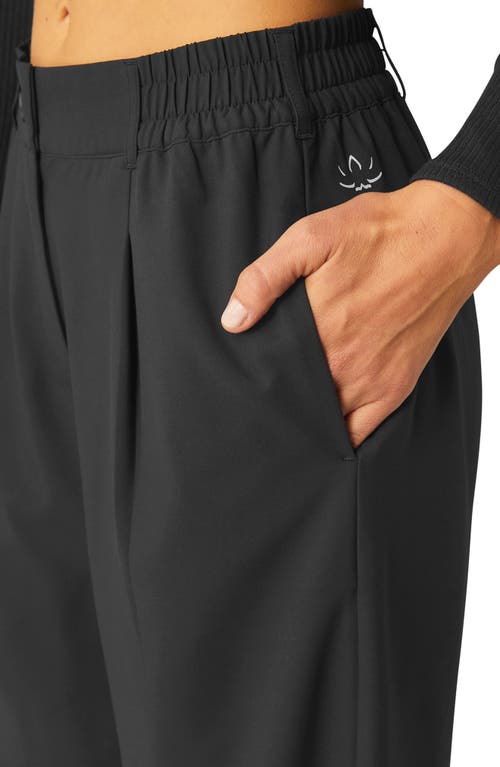 Shop Beyond Yoga Status Trousers In Black