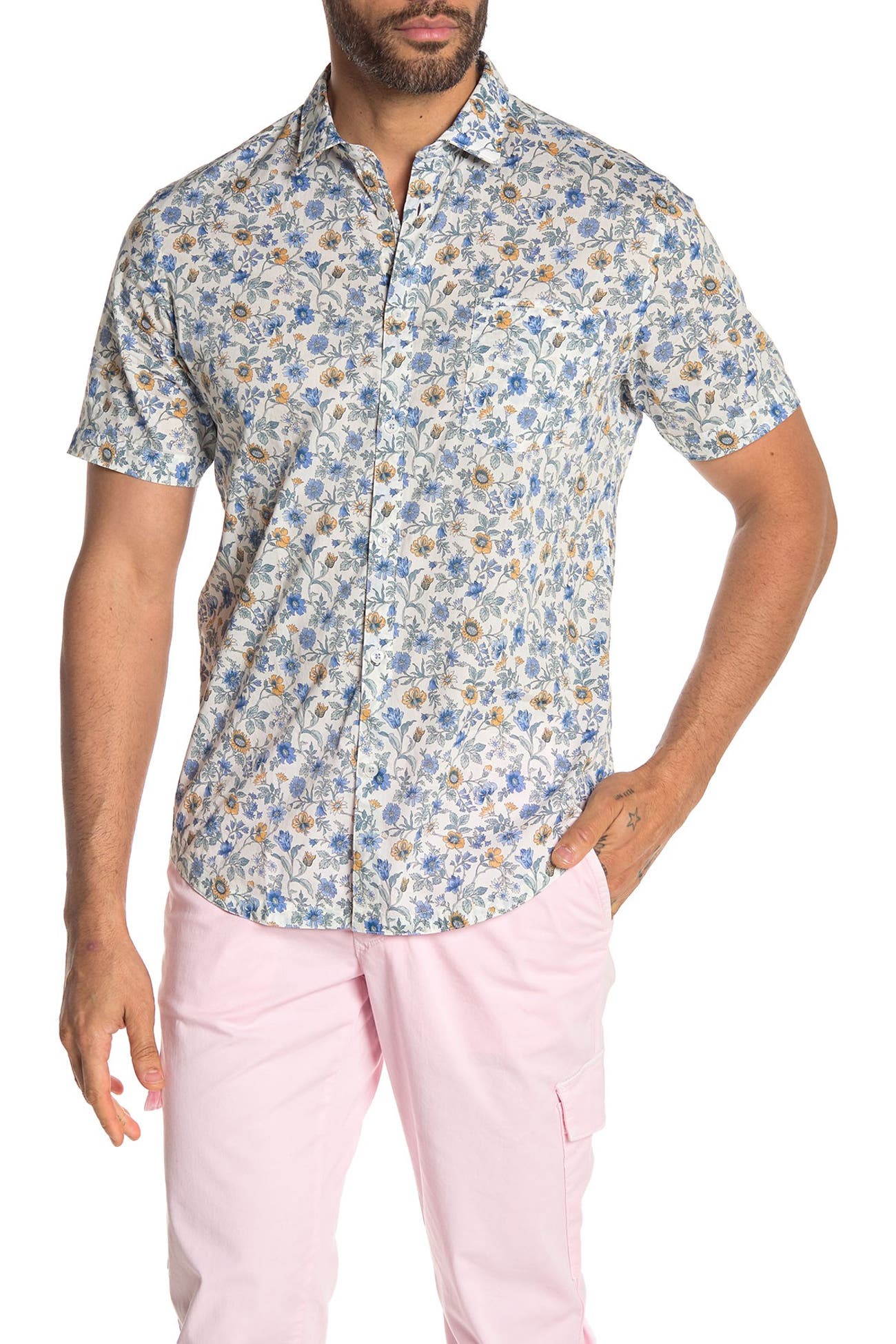Good Man Brand Floral Button Down Slim Fit Shirt Nordstrom Rack
