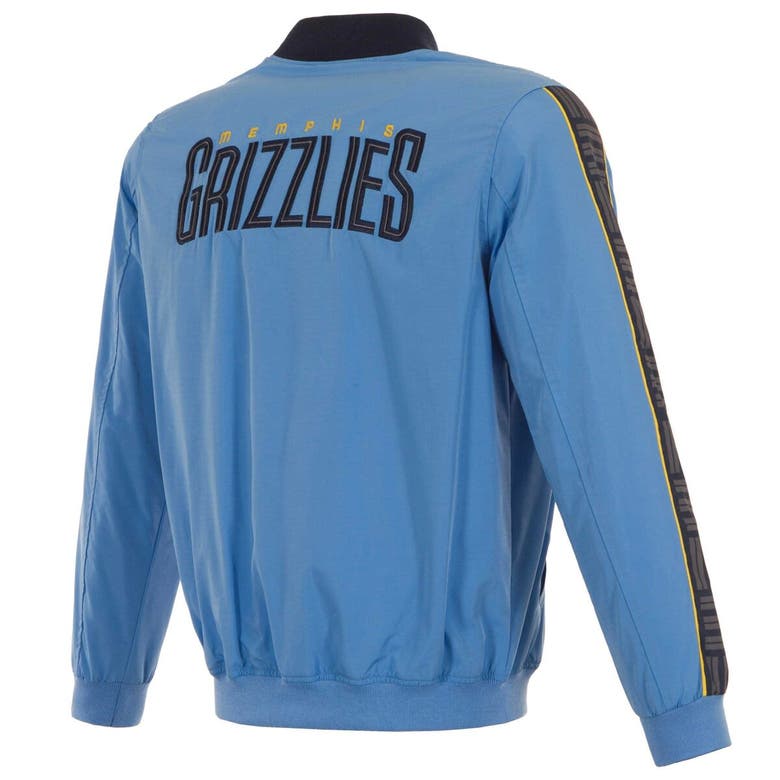 Shop Jh Design Light Blue Memphis Grizzlies Full-zip Bomber Jacket