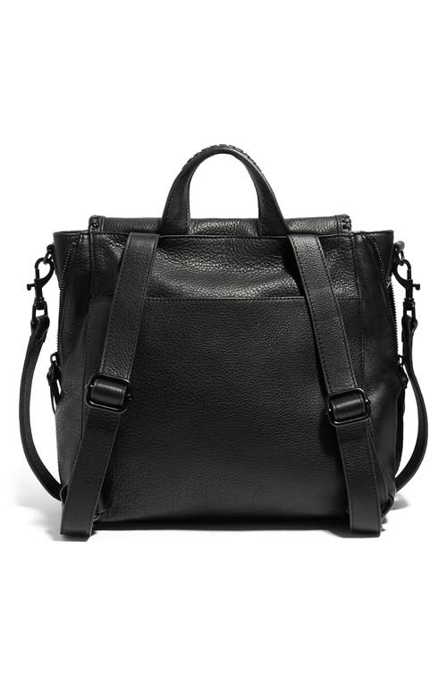 Aimee Kestenberg All For Love Convertible Leather Backpack In Black W/black