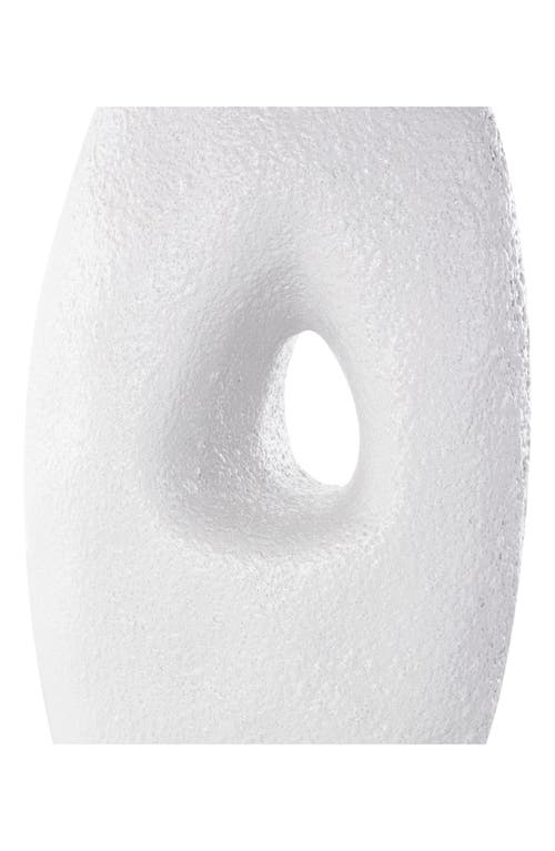 GINGER BIRCH STUDIO GINGER BIRCH STUDIO WHITE CERAMIC VASE