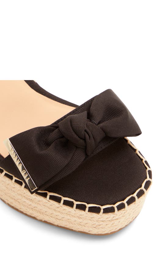 Shop Ted Baker Gia Espadrille Sandal In Black