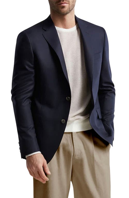 Samuelsohn Navy Wool Blazer In Navy
