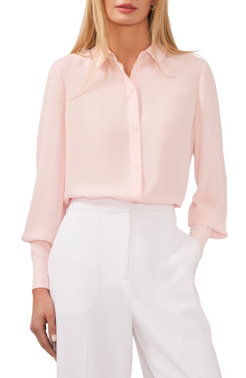 halogen(r) Button-Up Shirt in Pink Dogwood